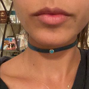Jean material Choker
